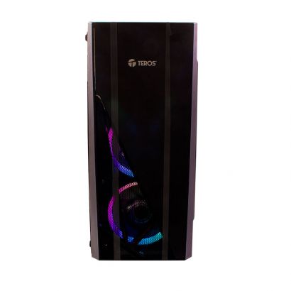 Case Gamer Teros TE-1142N, Mid Tower, ATX, 450W, Negro, USB 3.0 / 2.0, Audio.